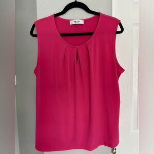 Jones Studio Fuchsia Sleeveless Blouse Size XL